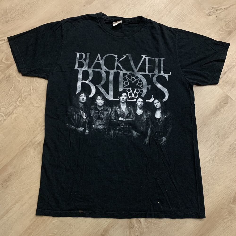 Bay Island Black Veil Brides 2010s Punk Metal Emo T-Shirt Men's Large L Band Tee